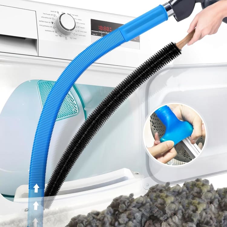 2 Pieces Dryer Vent Cleaner Kit Compatible with All Vacuum Cleaner