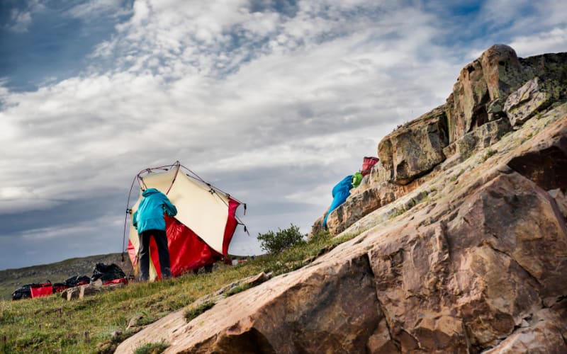 How to Pitch a Tent in High Winds Without Hassle