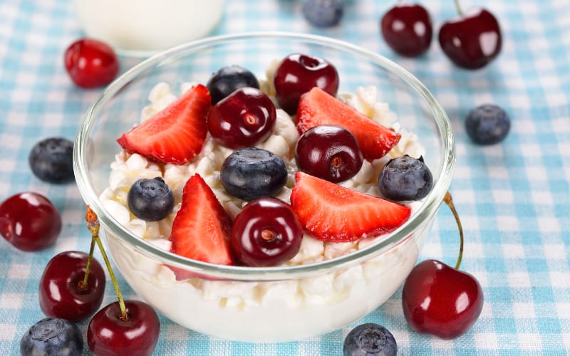 Cottage Cheese and Fruit Bowl