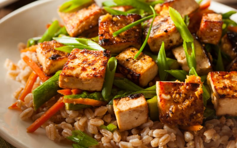Tofu Stir-Fry with Brown Rice