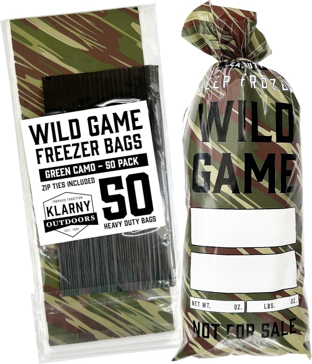 Wild Game Freezer Bags