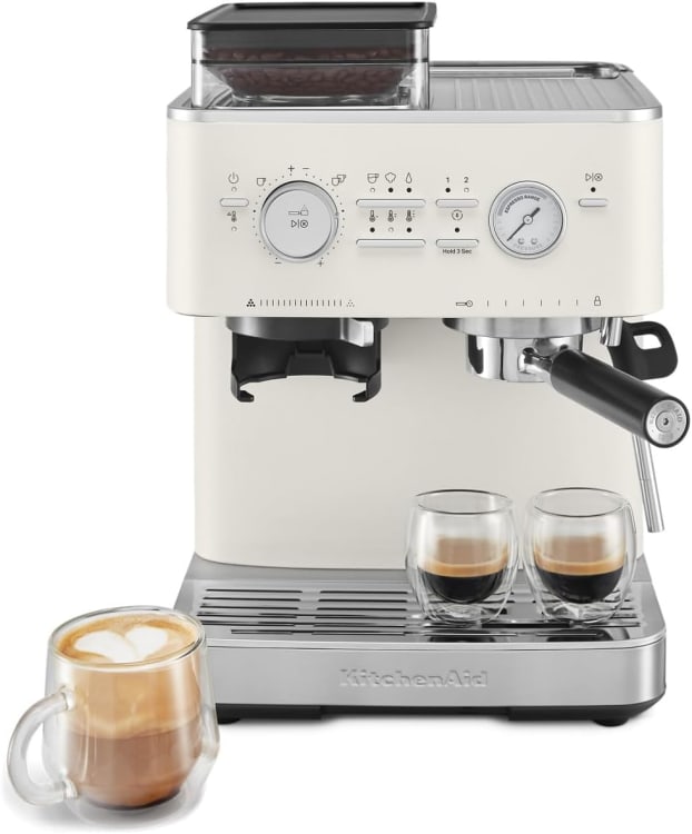 KitchenAid Semi Automatic Espresso Machine with Burr Grinder