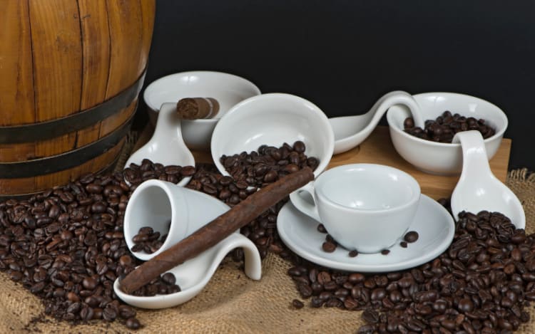 2. Medium Roast with a Habano Cigar