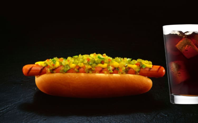 Costco Food Court Hot Dog Combo