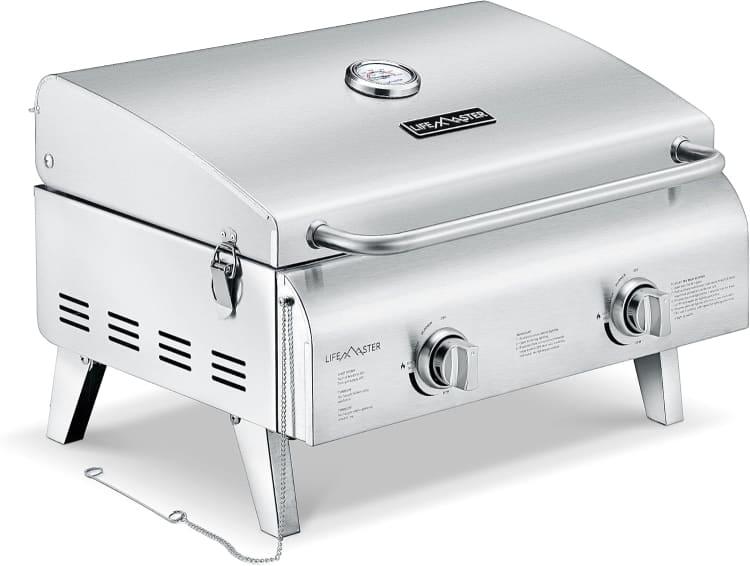 Lifemaster Portable Stainless Steel Gas Grill