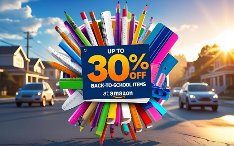 Up to 30% off back-to-school
