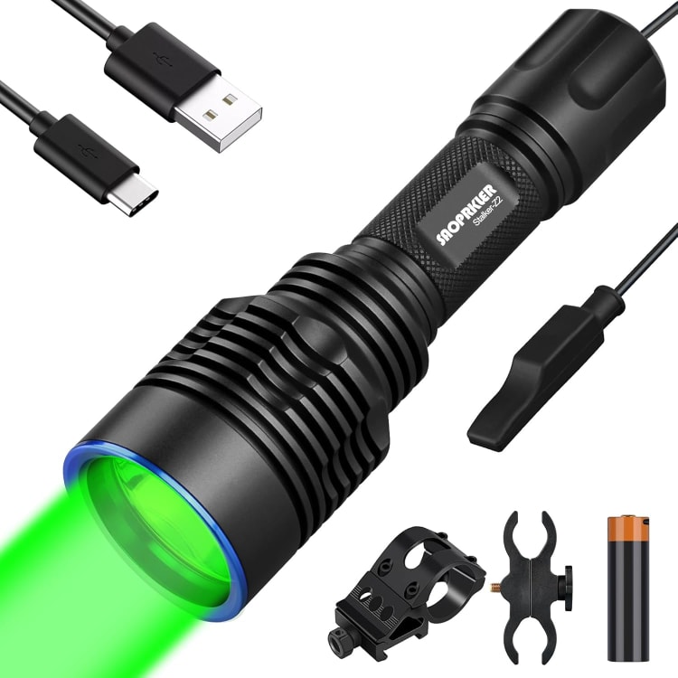 Green Light for Hunting Flashlight