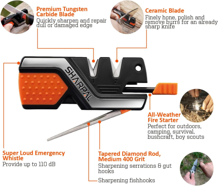 Pocket Knife Sharpener & Survival Tool