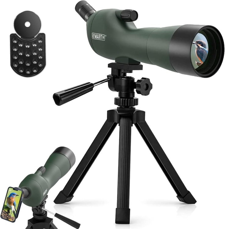 Emarth 20-60x60 45 Angled Spotting Scope for Target Shooting
