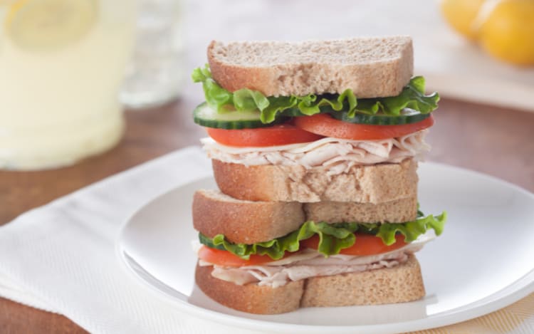 Hot Turkey and Provolone Sandwich