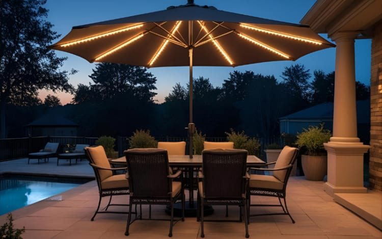 Sunvilla LED Market Umbrella