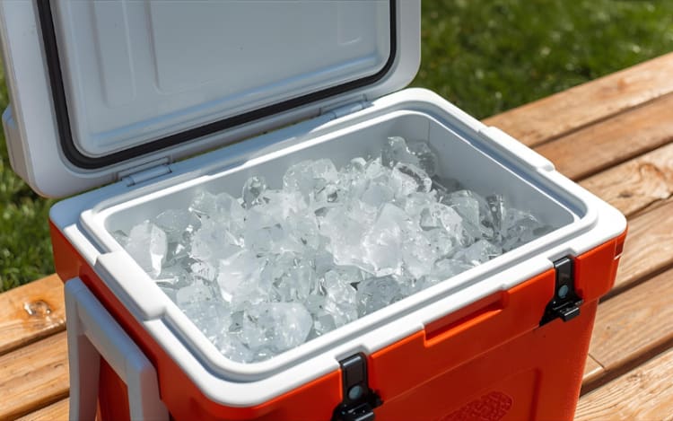 Insulated Cooler Full of Ice