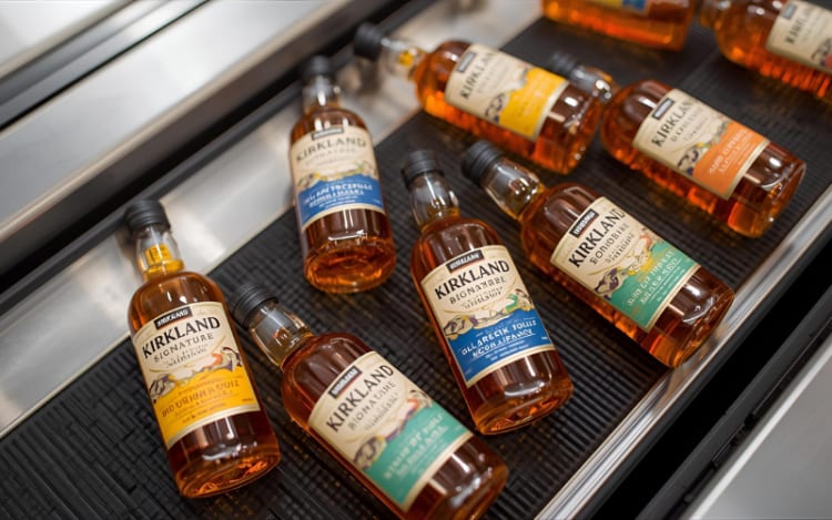 Kirkland Signature Bourbon or Scotch (the 100ml airplane bottles – 6 packs)