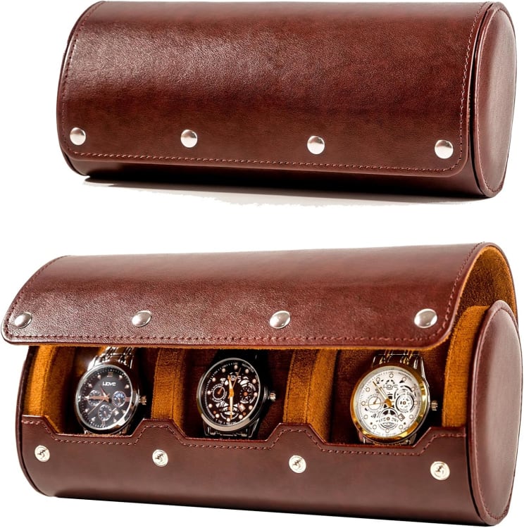 Leather Watch Roll