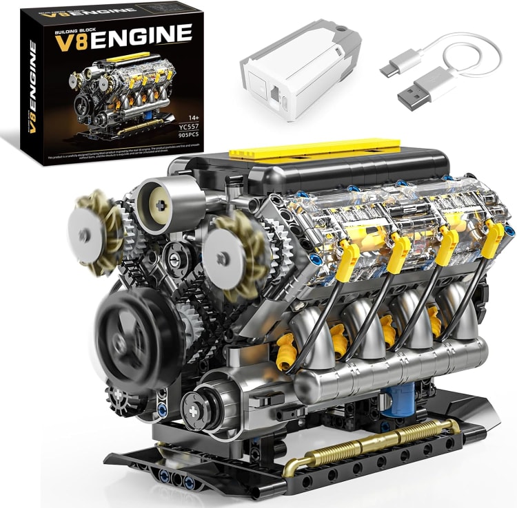 Build-Your-Own V8 Engine Model Kit