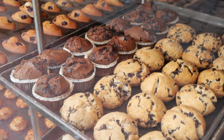 Bakery Muffins or Cheesecake