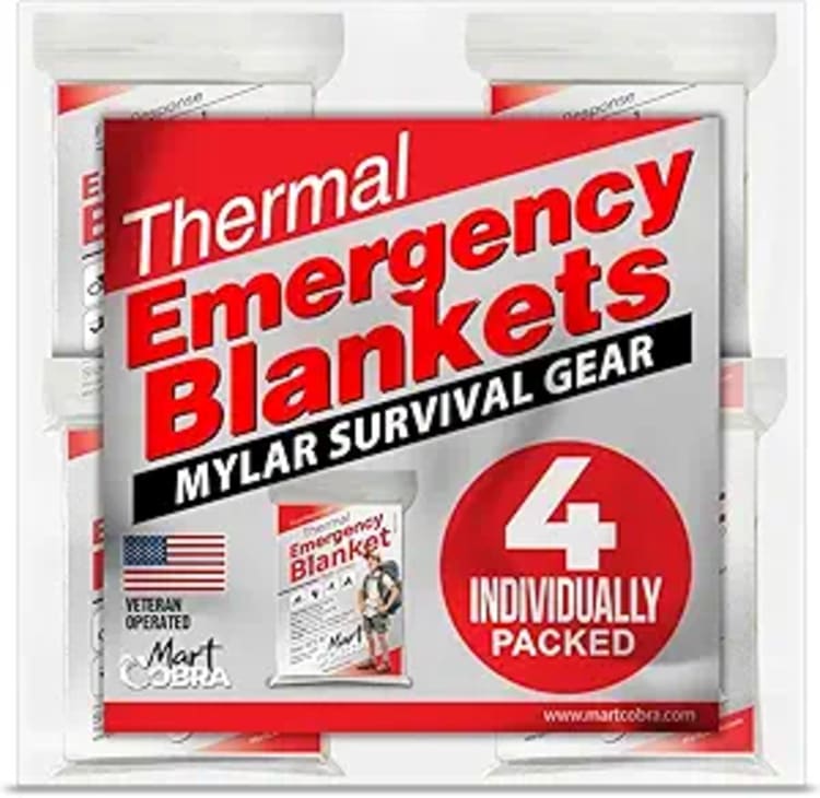 Emergency Blanket and Extra Warm Clothing