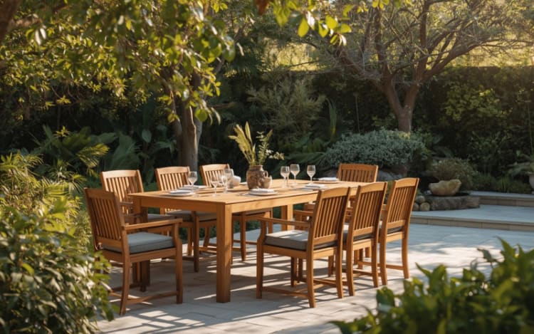 Teak Outdoor Dining Set (7-Piece)