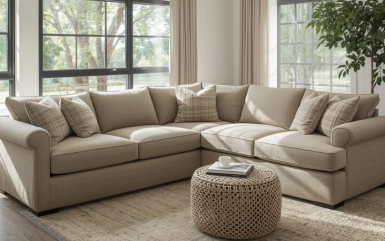 Thomasville Fabric Sectional Sofa