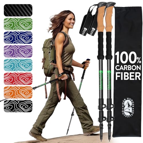 Hiker Hunger Carbon Fiber Trekking Poles