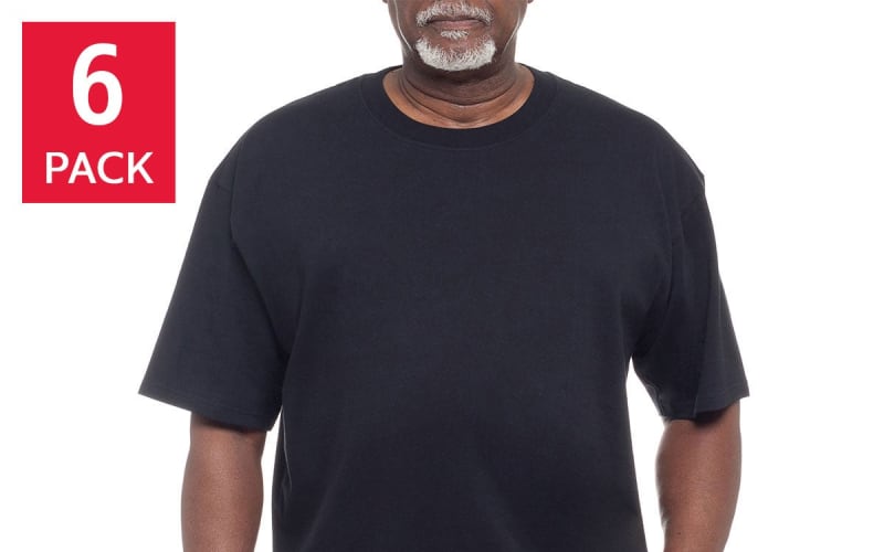 Kirkland Signature Men's Heavyweight Crew Tee, 6-pack