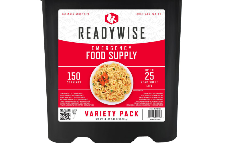 ReadyWise 150 Serving Emergency Food Bucket (150 Total Servings)