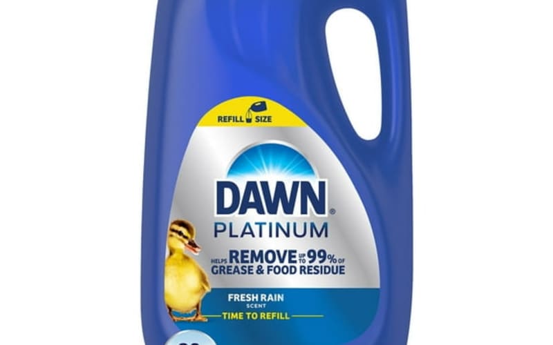 Dawn Platinum Dishwashing Liquid Dish Soap, Refreshing Rain 90 fl. oz.