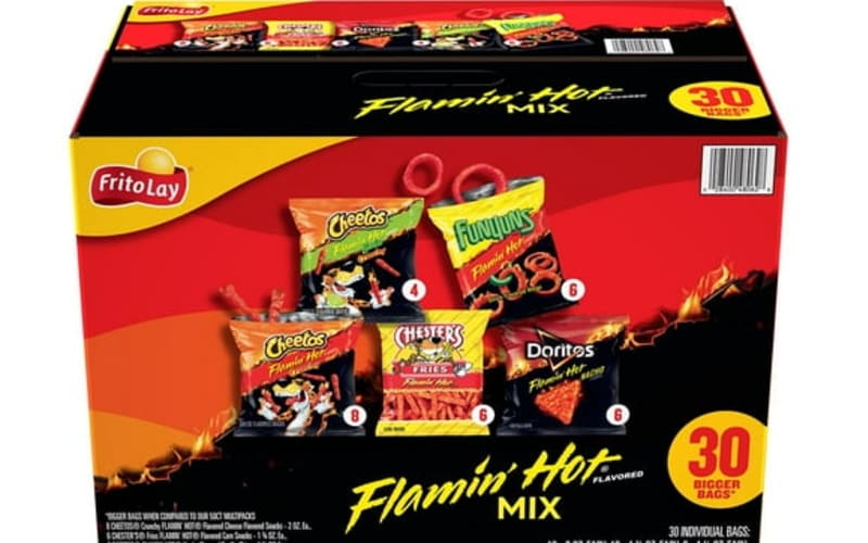 Frito-Lay Flamin' Hot Snacks, Variety Pack, 30 pk.