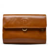 Benjamin Barber 100% oil brown cowhide genuine leather toilet bag