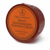 Barberskum fra Taylor Of Old Bond Street (Krydret Sandeltræ), mørkerød plastikbøtte, 150g.