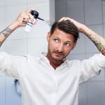 Hårfiber for tynnhårede - gents fokuserer