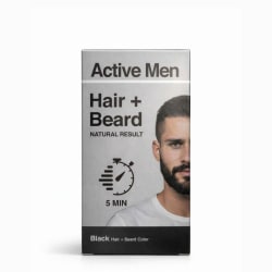 Active Men Skäggfärg och hårfärg - Svart