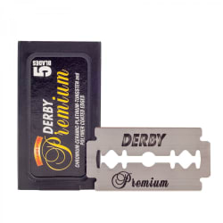 Derby Black Premium  Dubbelrakblad  5-pack