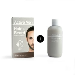 Active Men Combo Hair Color + Schampo - Brown