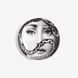 Fornasetti Round ashtray Tema e Variazioni n.383 black/white