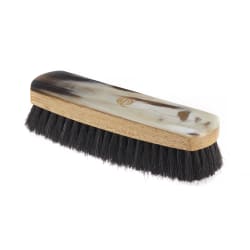 QOT Mörk skoborste i horn - medium