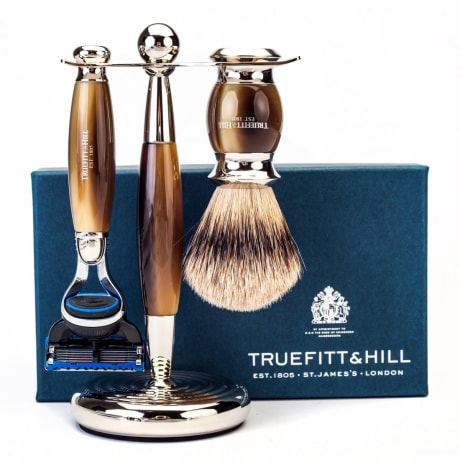 Truefitt & Hill Edwardian Shaving Set - Horn_fs