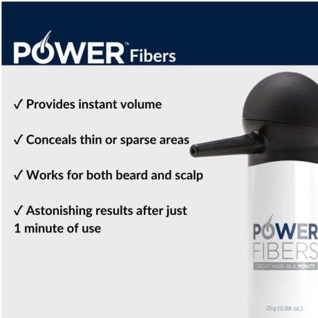 Fibres capillaires, Power (Fibres), bouteille blanche et noire avec applicateur, 25g