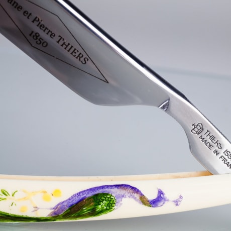 Thiers-Issard Sabatier Razor Peacock One Side Colour Grelot