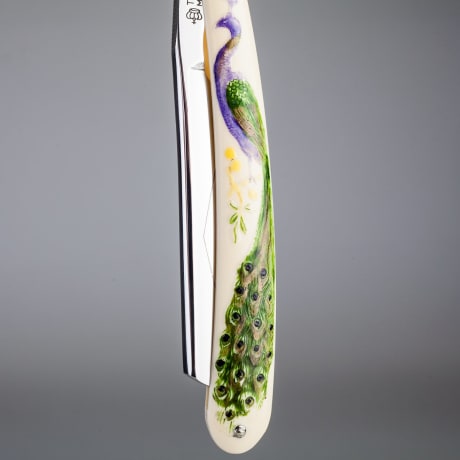 Thiers-Issard Sabatier Razor Peacock One Side Colour Grelot