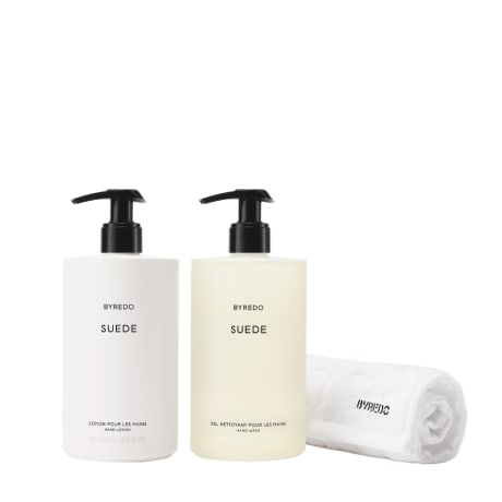 HAND CAR SET 2X450ML + TOWEL SUEDE 2x450ml