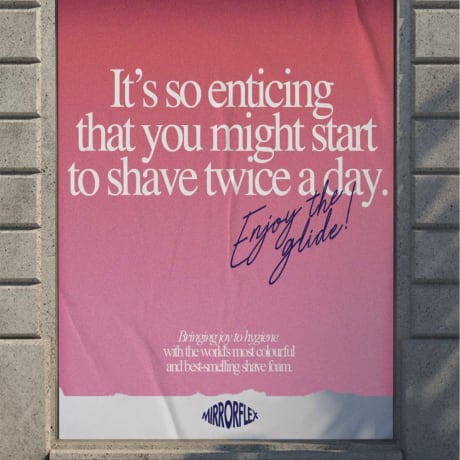 Mirrorflex Pink Shave Foam