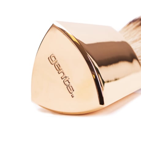 Gents rakborste i massivt guld