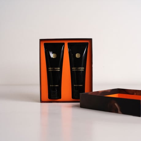 Benjamin Barber Gift Box Saffron & Leather - Shower Gel & Body Lotion