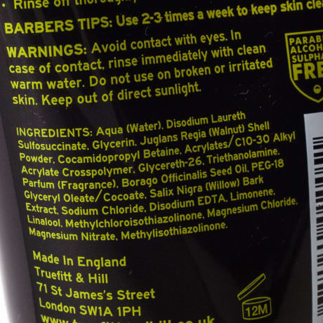 Truefitt & Hill Authentic No.10 Cleansing Scrub