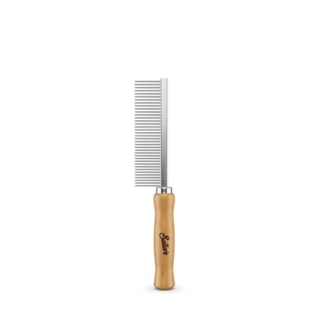 Skjeggbørste, Sailor's, håndtak i bøketre med metalltenner, naturlig finish, slank design.