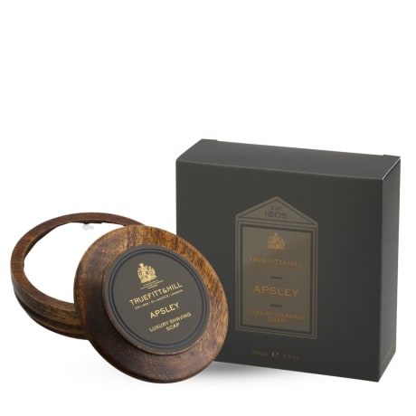 Truefitt & Hill Apsley Luxury Shaving Soap In Wooden Bowl