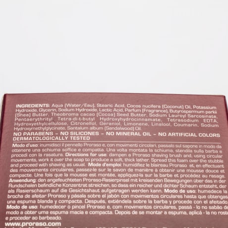Proraso Shaving Soap Bowl Nourishing Sandalwood and Shea Butter
