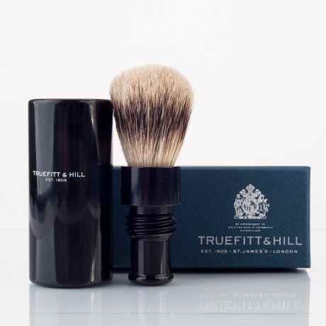 Truefitt & Hill Turnback Travel Shave Brush Ebony