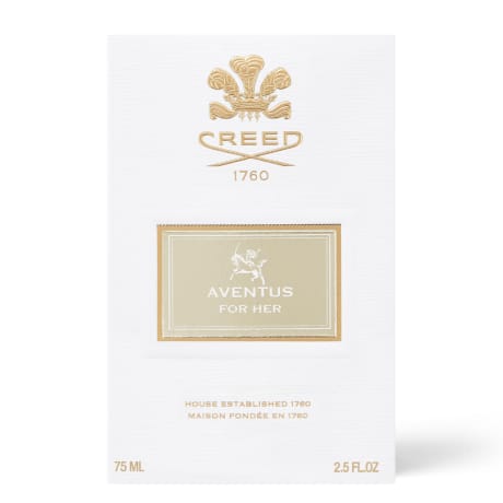 Creed Aventus für Sie Eau de Parfum, weiße und goldene Schachtel, 75ml, keine Begleitartikel.